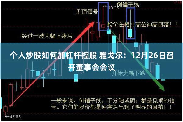 个人炒股如何加杠杆控股 雅戈尔：12月26日召开董事会会议